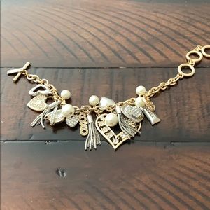 WHBM Gold & Silver Charm Bracelet
